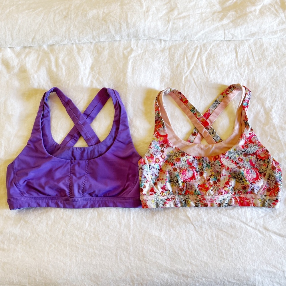 Lululemon Run Stuff Your Bras * size 8 * set of 2*